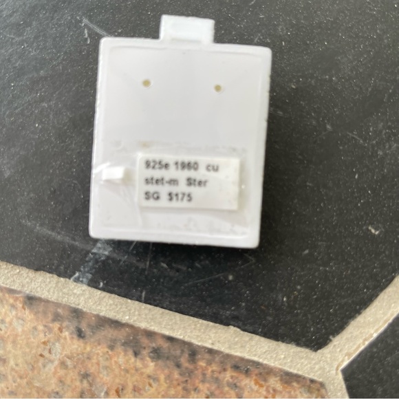 Sterling silver 925 cubic zirconium dangle earrings - Picture 8 of 10